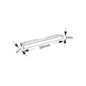 lights rail system black led wall track light